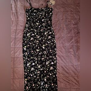 New Black floral dress!